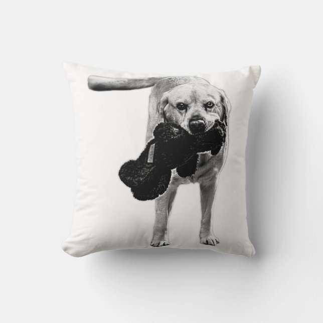 Doorway Greeting – Plush in Tow Cushion (Front)