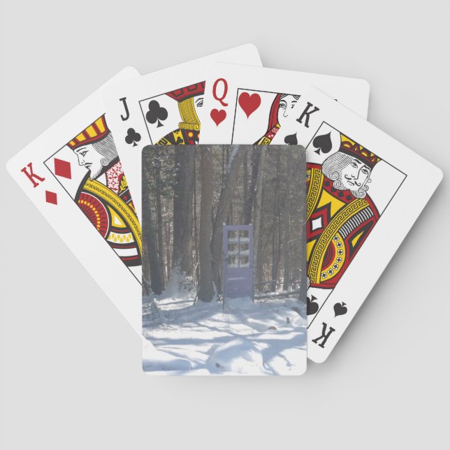 Doorway into the Forest Bicycle Playing cards (Back)