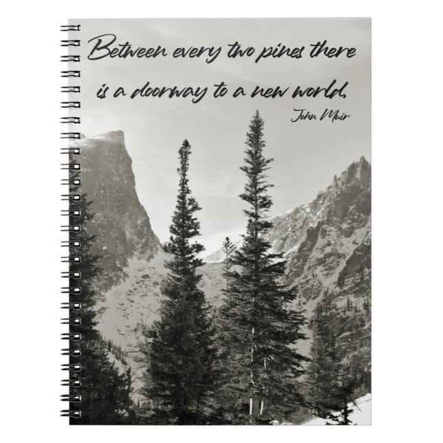 Doorway to a New World in the Mountains Notebook (Front)