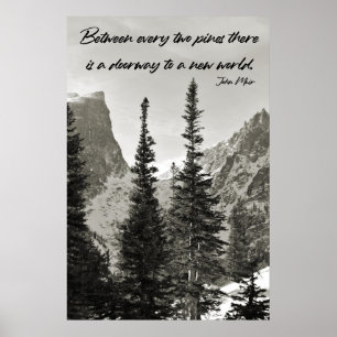 Doorway to a New World in the Mountains Poster