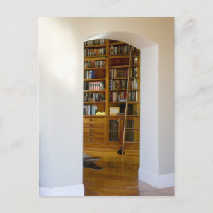 Doorway to Home Library Postcard