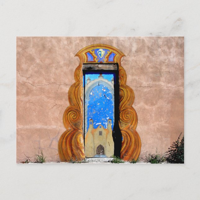 Doorway to Santa Fe Postcard (Front)
