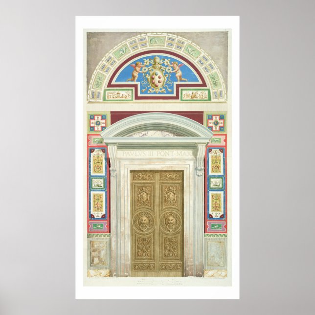 Doorway to the Raphael Loggia at the Vatican, from Poster (Front)