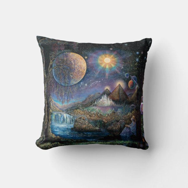 "Doorway to the Stars" Throw Pillow (Front)