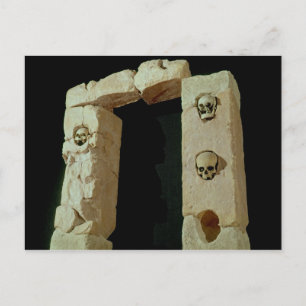 Doorway with Skulls Postcard
