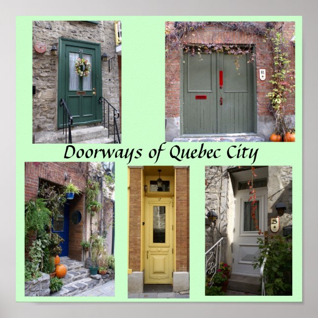 Doorways of Quebec City Poster (Front)