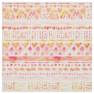 DOOT Bright Happy Watercolor Tribal Fabric