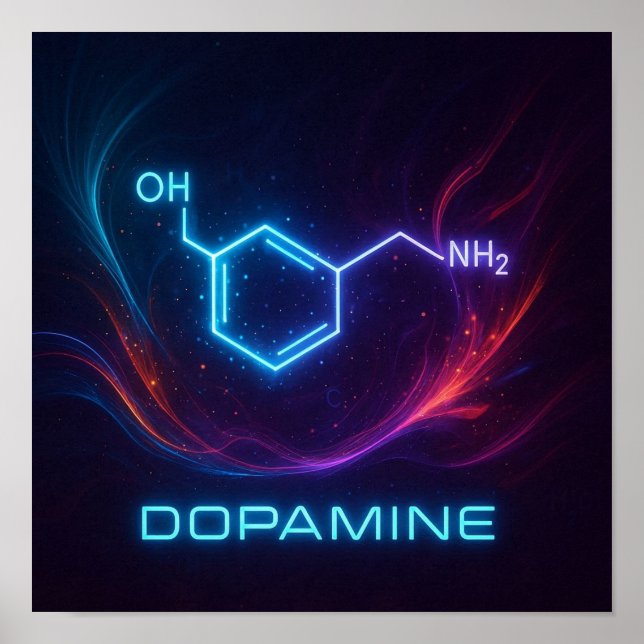 Dopamine Glow – Uplifting Joyful Energy Colourful Poster (Front)