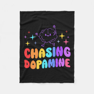 Dopamine Mental Health Aesthetic Fleece Blanket
