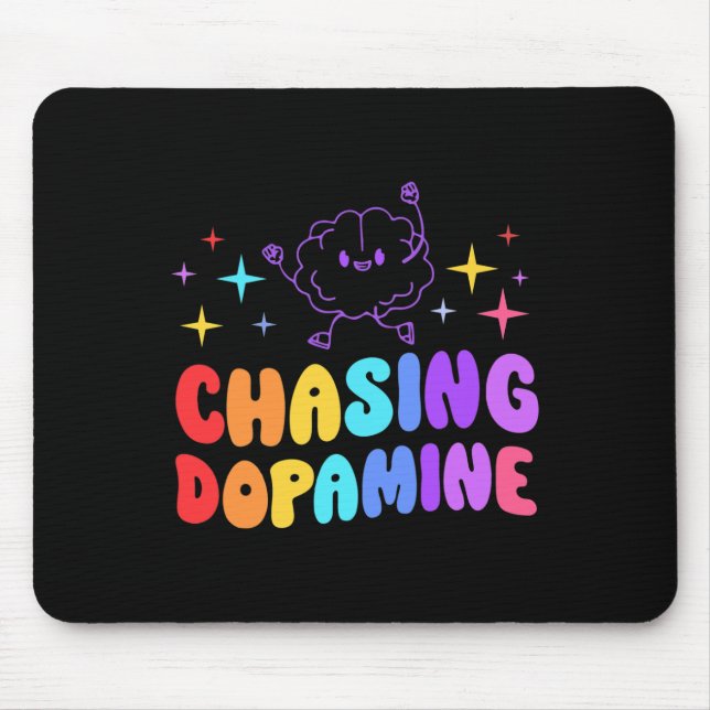 Dopamine Mental Health Aesthetic  Mouse Pad (Front)