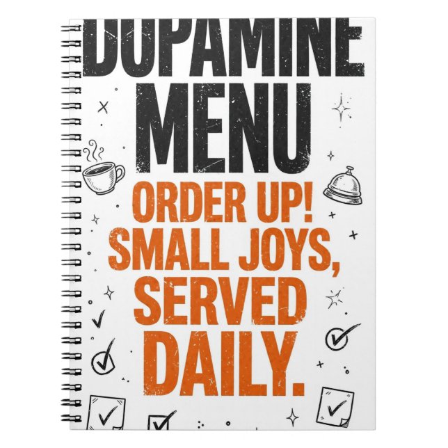 Dopamine Menu Funny ADHD Journal (Front)