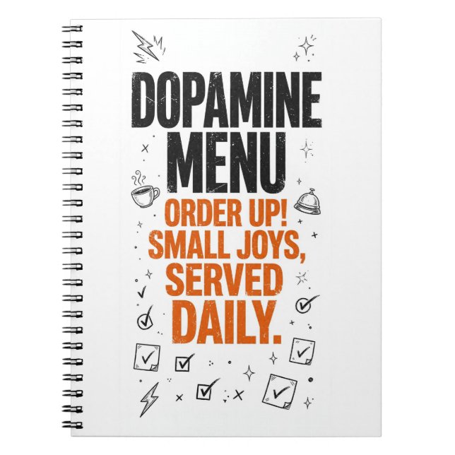 Dopamine Menu Funny ADHD Journal (Front)