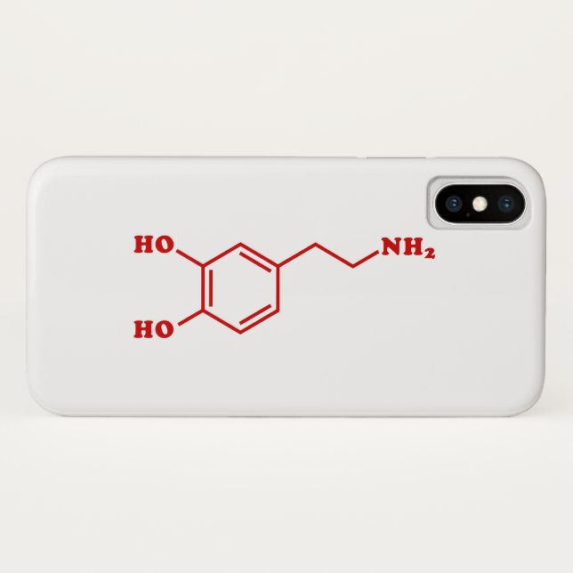 Dopamine Molecular Chemical Formula Case-Mate iPhone Case (Back (Horizontal))