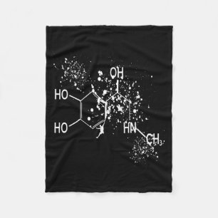 Dopamine Molecule Climber Science Bouldering Humor Fleece Blanket