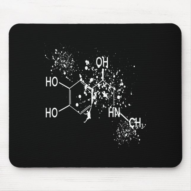 Dopamine Molecule Climber Science Bouldering Humor Mouse Pad (Front)