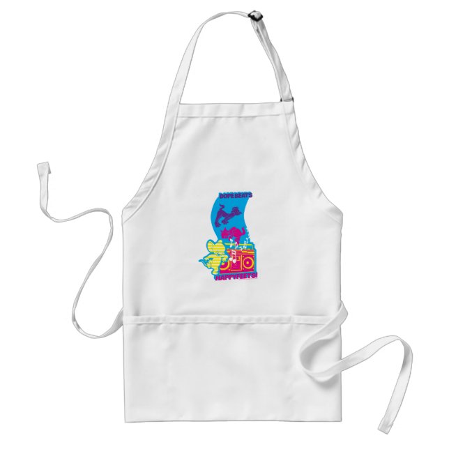 Dope Beats Happy Feets Standard Apron (Front)