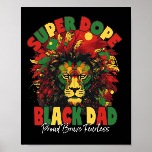Dope Black Dad Black History Month Poster