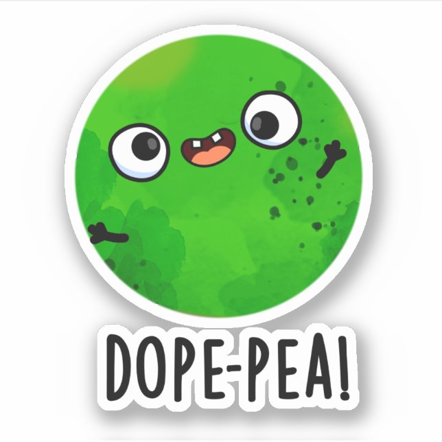 Dope-pea Funny Dopey Pea Pun (Front)