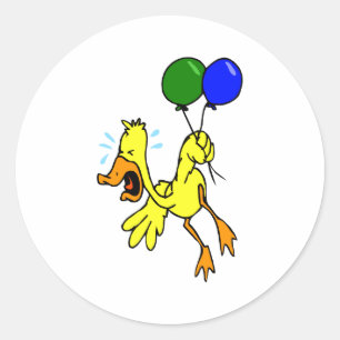 Dopey Duck Classic Round Sticker