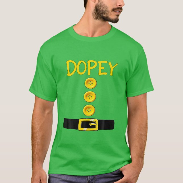Dopey Dwarf Halloween Costume Colour Matching Dope T-Shirt (Front)