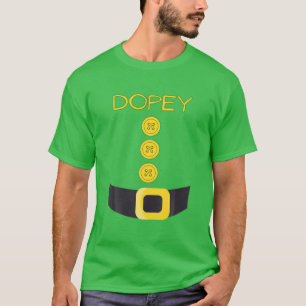 Dopey Dwarf Halloween Costume Colour Matching Dope T-Shirt