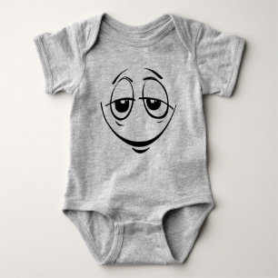 Dopey Eyed Emoticon Baby Costume Baby Bodysuit