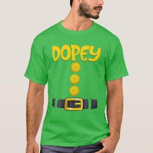 Dopey Halloween Dwarf Costume Colour Matching T-Shirt