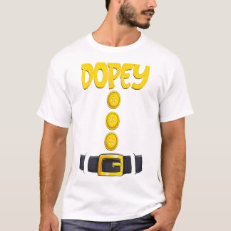 Dopey Halloween Dwarf Costume Colour Matching T-Shirt