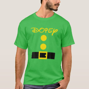 Dopey Halloween Dwarf Costume Colour Matching T-Shirt