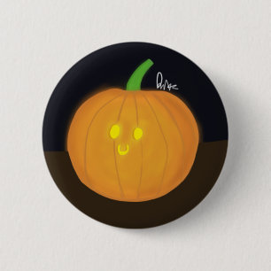 Dopey Jack-O-Lantern 6 Cm Round Badge