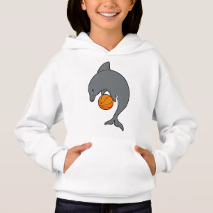 Dophin as Basketball player with Basketball