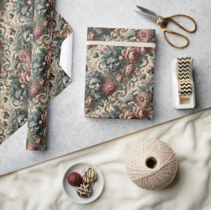 Doppelganger Malevolence – Gothic Floral Wrapping Paper