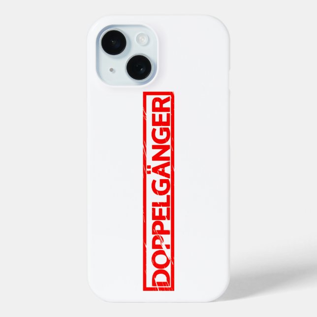 Doppelgänger Stamp Case-Mate iPhone Case (Back)