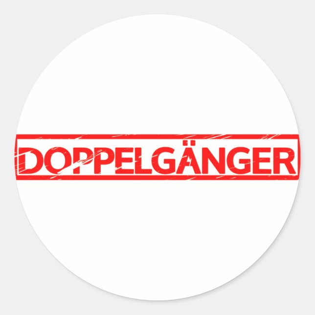 Doppelgänger Stamp Classic Round Sticker (Front)