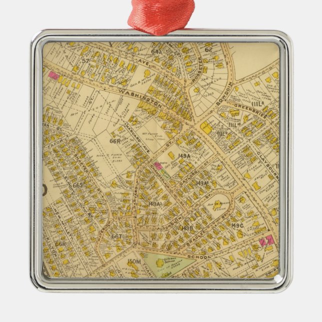 Dorchester, Massachusetts 4 Metal Ornament (Front)