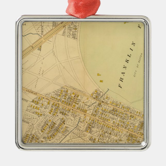 Dorchester, Massachusetts Metal Ornament (Front)