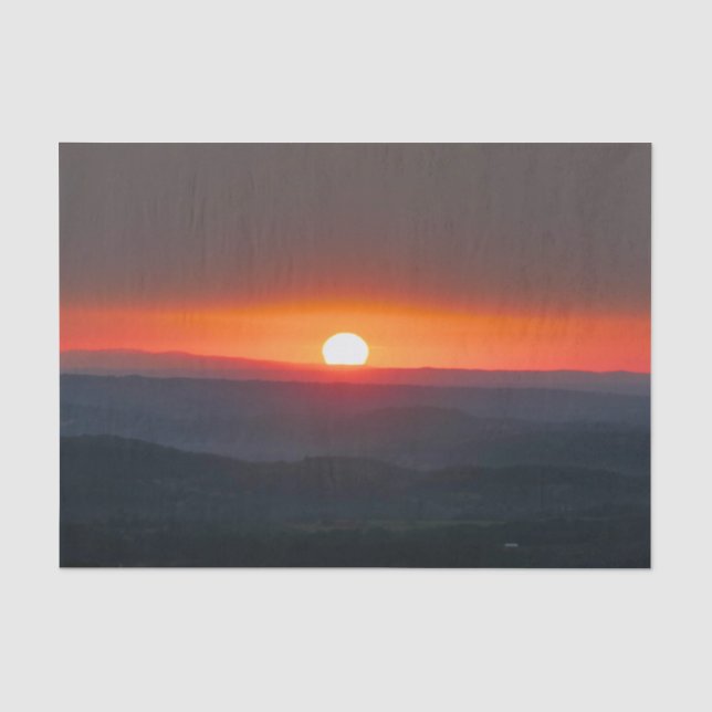 Dordogne Sunrise Tissue Paper (Front)