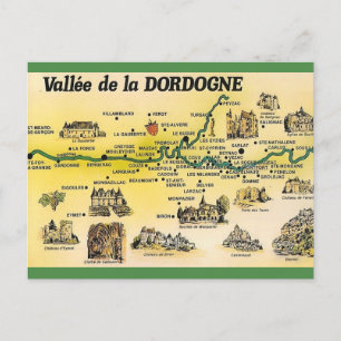 Dordogne Valley of France Postcard