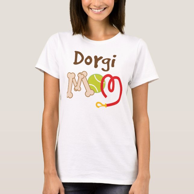 Dorgi Dog Breed Mum Gift T-Shirt (Front)