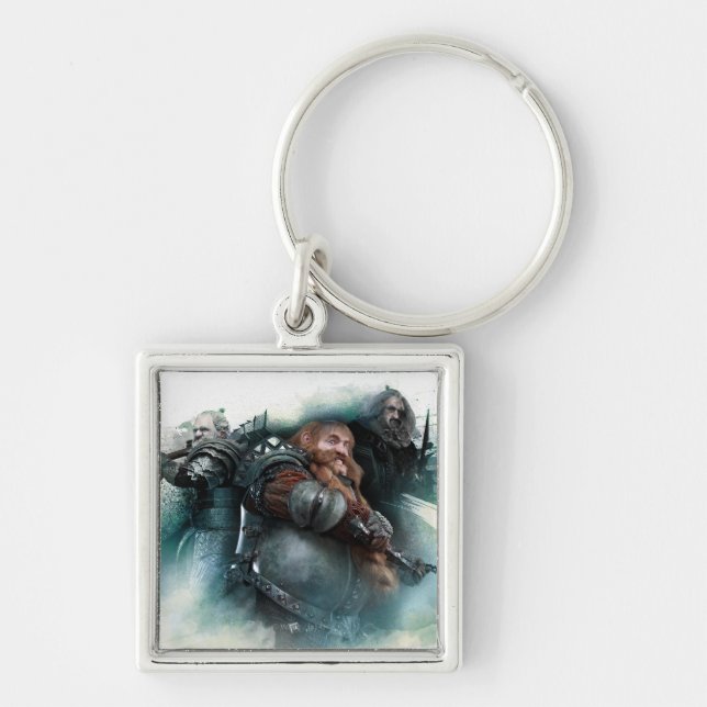 Dori, Bombur, & Oin Graphic Key Ring (Front)