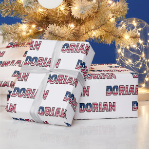 Dorian Vorname Name USA US Geschenkpapier Papier Wrapping Paper