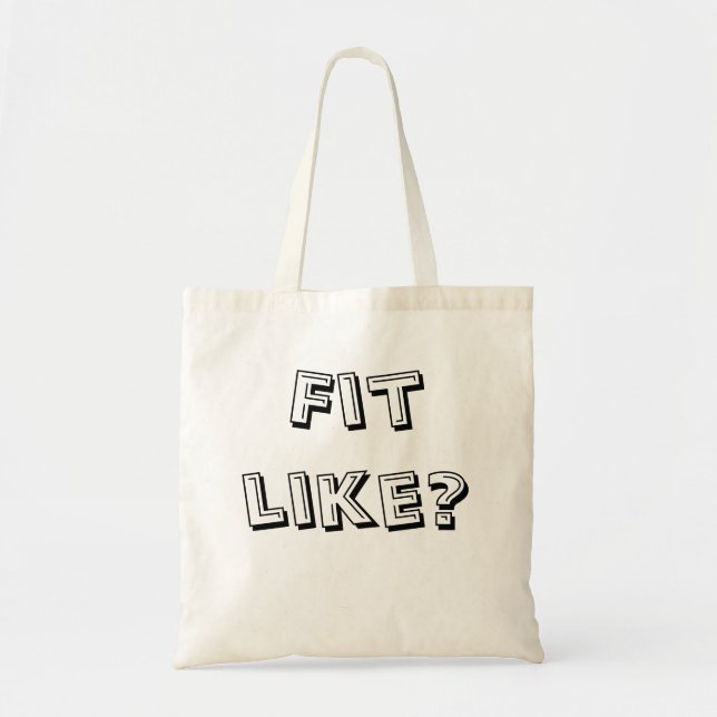Doric Tote Bag - 'Fit Like?' - Ideal For Messages (Front)