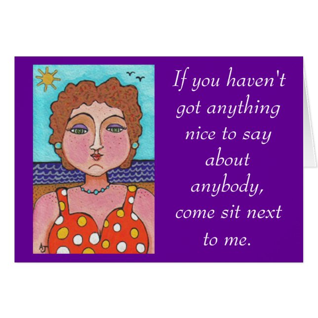 DORIS - If you haven't got anything nice... - card (Front Horizontal)