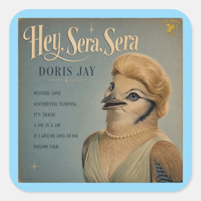 Doris Jay Album: a Parody Square Sticker (Front)