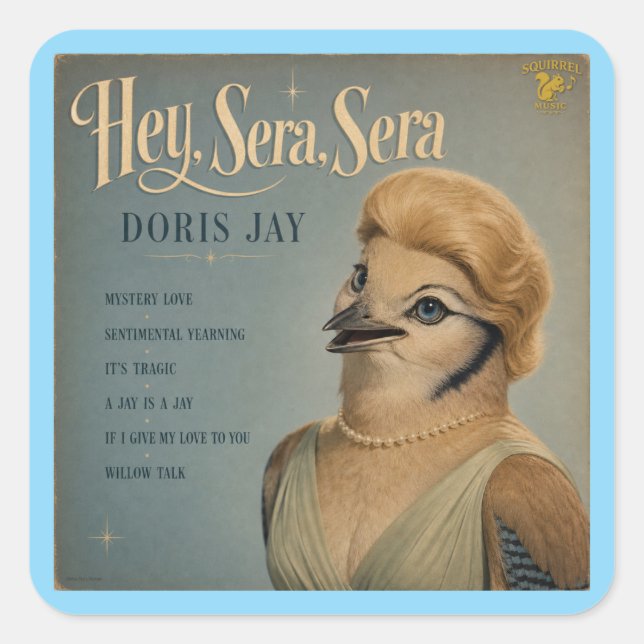 Doris Jay Album: a Parody Square Sticker (Front)