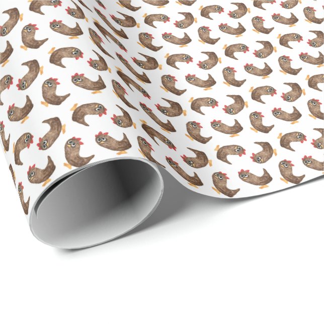 Doris the Dog's Toy Chicken  Wrapping Paper (Roll Corner)