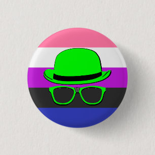 Dork Night Genderfluid Pride Button