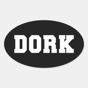 DORK OVAL STICKER