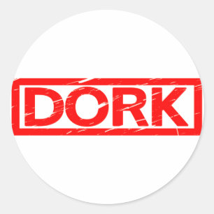 Dork Stamp Classic Round Sticker