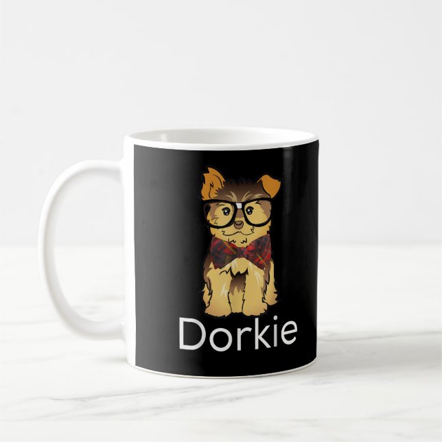 Dorkie Funny Dorky Yorkie Dog Coffee Mug (Left)